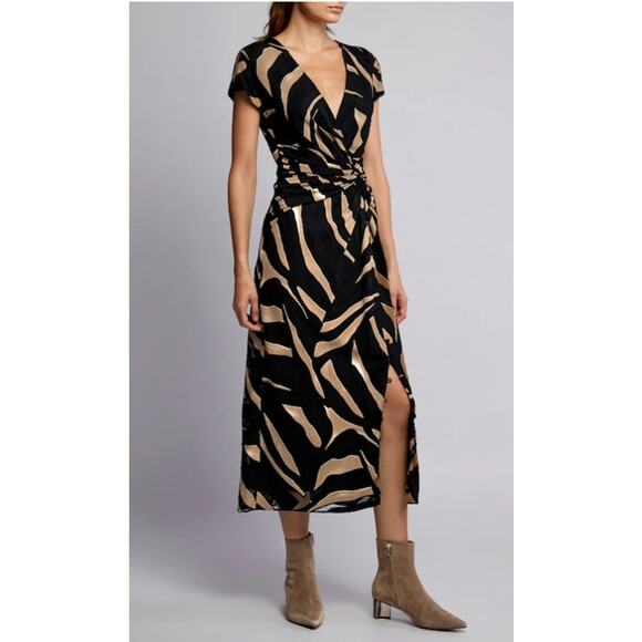 Prabal Gurung Animal Print Wrapped Maxi Dress Size 4 New with Tags - Picture 5 of 10